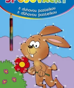 Spojovačky s duhovou pastelkou - Zajíc