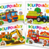 Dolepovačky – zvýhodnený komplet 4 knižiek: Autá, Traktory, Technika, Hasiči